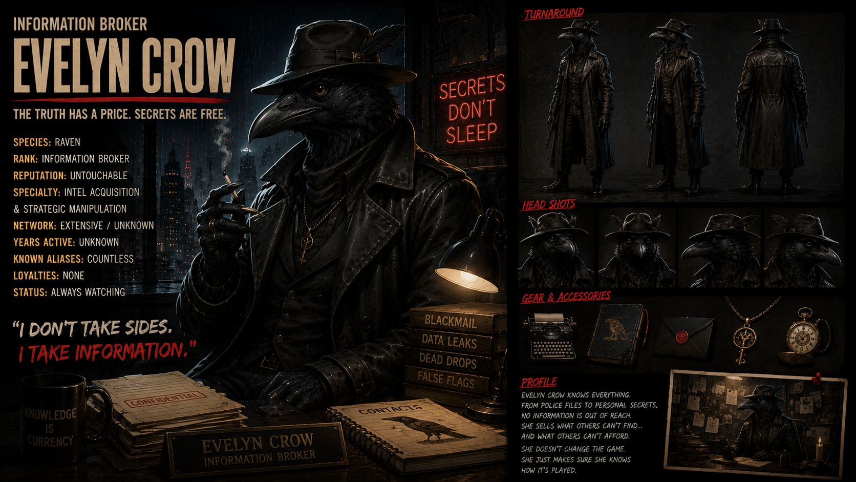 Evelyn Crow — Information Broker