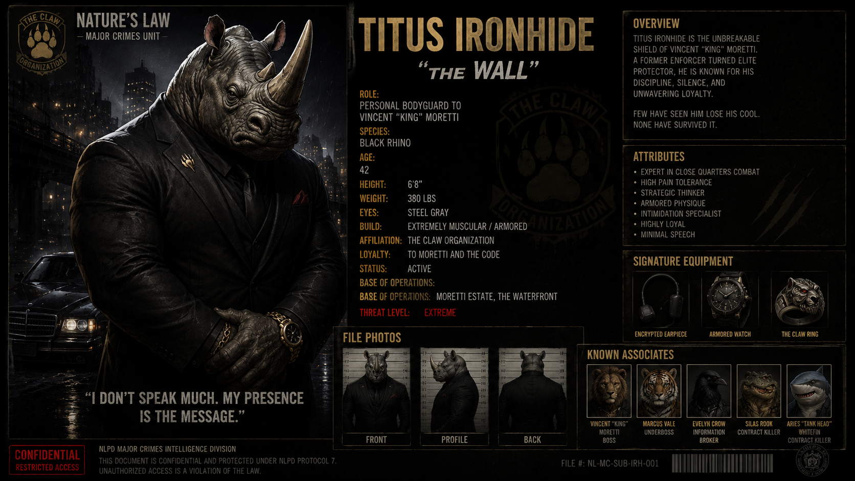 Rgino 'The Wall' — Enforcer