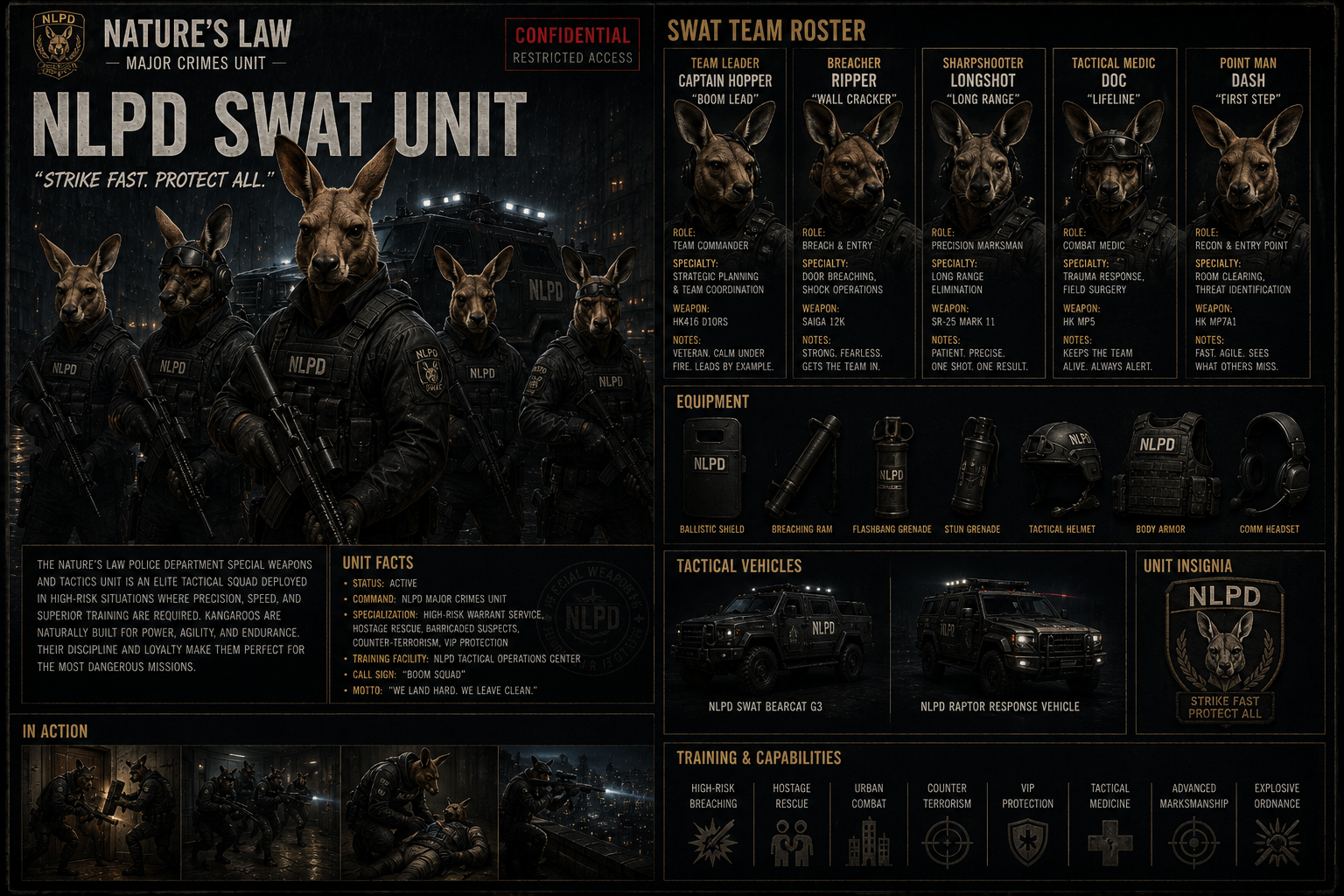 NLPD SWAT Unit — Strike Fast. Protect All.